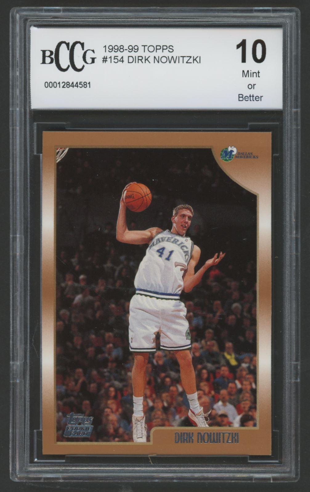 Dirk Nowitzki 1998-99 Topps #154 RC (BCCG 10) at PristineAuction.com Dirk Nowitzki 1998-99 Topps #154 RC (BCCG 10) at PristineAuction.com