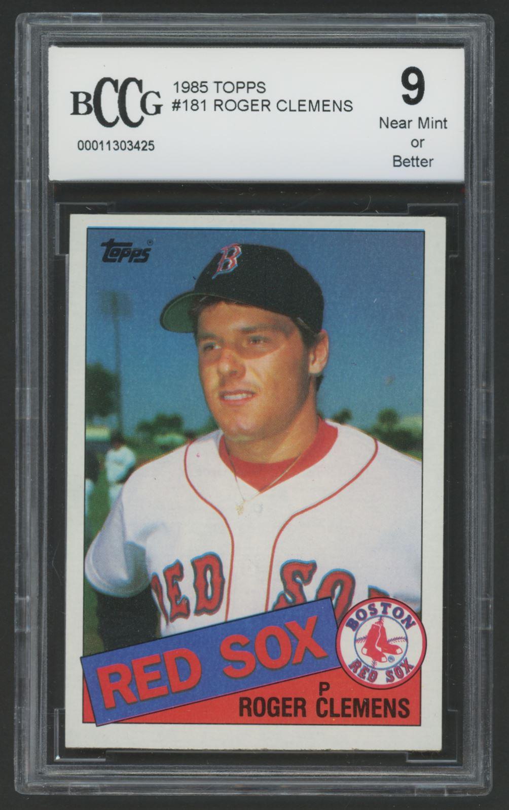Roger Clemens 1985 Topps #181 RC (BCCG 9) at PristineAuction.com Roger Clemens 1985 Topps #181 RC (BCCG 9) at PristineAuction.com