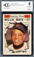 Willie Mays 1961 Topps #579 AS (BCCG 8) at PristineAuction.com