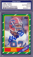 Andre Reed Signed 1986 Topps #388 RC (PSA) at PristineAuction.com