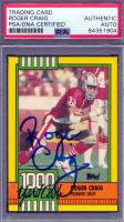 Roger Craig Signed 1990 Topps 1000 Yard Club #28 (PSA) at PristineAuction.com
