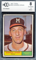Warren Spahn 1961 Topps #200 (BCCG 8) at PristineAuction.com