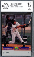 Derek Jeter 1992 Classic/Best Blue Bonus #BC22 (BCCG 10) at PristineAuction.com
