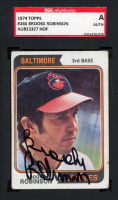 Brooks Robinson Signed 1974 Topps #160 (SGC) at PristineAuction.com