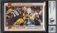 Dick Butkus Signed 1973 Topps #300 (BGS | Autograph Graded 10) at PristineAuction.com