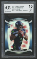 Russell Wilson 2012 Topps Chrome Red Zone Rookies Refractors #RZDC14 (BCCG 10) at PristineAuction.com
