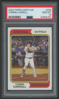 Corbin Carroll 2023 Topps Heritage #209 (PSA 10) at PristineAuction.com