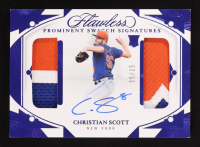 Christian Scott 2024 Panini Flawless Prominent Swatch Signatures #PSS-CS RC #15/15 at PristineAuction.com