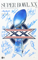 1985 Bears Super Bowl XX 11x17 Photo Team-Signed By (21) with Dan Hampton, Mike Singletary, Tom Thayer, Matt Suhey (Beckett & JSA) at PristineAuction.com