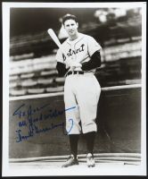 Hank Greenberg Signed 8x10 Photo Inscribed "All Good Wishes" (Beckett) at PristineAuction.com