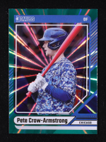 Pete Crow-Armstrong 2024 Donruss Green Laser #85 RC at PristineAuction.com