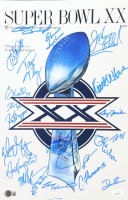 1985 Bears Super Bowl XX 11x17 Photo Team-Signed By (21) with Dan Hampton, Mike Singletary, Tom Thayer, Matt Suhey (Beckett & JSA) at PristineAuction.com