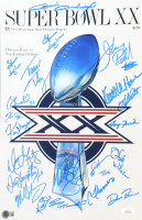 1985 Bears Super Bowl XX 11x17 Photo Team-Signed By (21) with Dan Hampton, Mike Singletary, Tom Thayer, Matt Suhey (Beckett & JSA) at PristineAuction.com