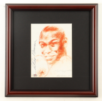 LeRoy Neiman Signed "Floyd Mayweather" Custom Framed Art Print Display (PSA) at PristineAuction.com