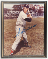 Ted Williams Signed Red Sox Custom Framed Photo Display (Beckett) at PristineAuction.com