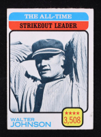 Walter Johnson 1973 Topps #478 All-Time Strikeout Leader at PristineAuction.com