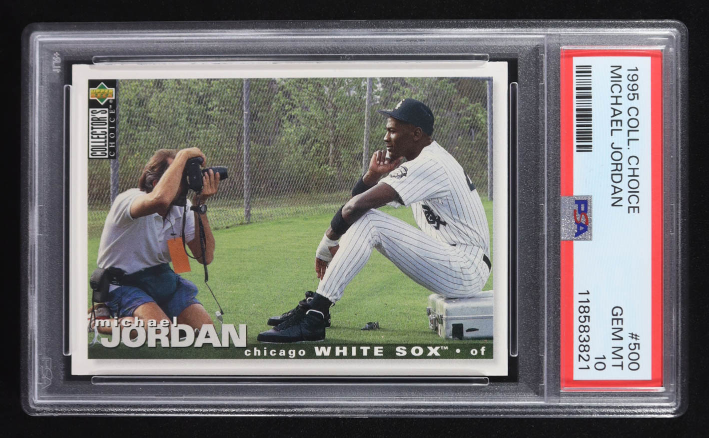 Michael Jordan 1995 Collector's Choice #500 RC (PSA 10) at PristineAuction.com Michael Jordan 1995 Collector's Choice #500 RC (PSA 10) at PristineAuction.com