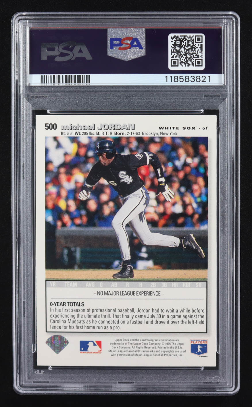 Michael Jordan 1995 Collector's Choice #500 RC (PSA 10) at PristineAuction.com Michael Jordan 1995 Collector's Choice #500 RC (PSA 10) at PristineAuction.com