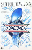 1985 Bears Super Bowl XX 11x17 Photo Team-Signed By (21) with Dan Hampton, Mike Singletary, Tom Thayer, Matt Suhey (Beckett & JSA) at PristineAuction.com
