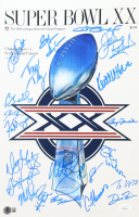 1985 Bears Super Bowl XX 11x17 Photo Team-Signed By (21) with Dan Hampton, Mike Singletary, Tom Thayer, Matt Suhey (Beckett & JSA) at PristineAuction.com