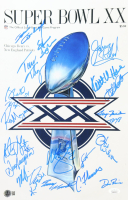 1985 Bears Super Bowl XX 11x17 Photo Team-Signed By (21) with Dan Hampton, Mike Singletary, Tom Thayer, Matt Suhey (Beckett & JSA) at PristineAuction.com