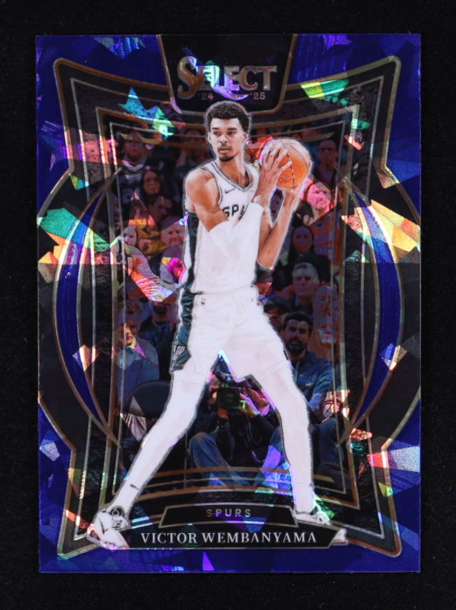 Victor Wembanyama 2024-25 Select Blue Cracked Ice Prizms #9 at PristineAuction.com Victor Wembanyama 2024-25 Select Blue Cracked Ice Prizms #9 at PristineAuction.com