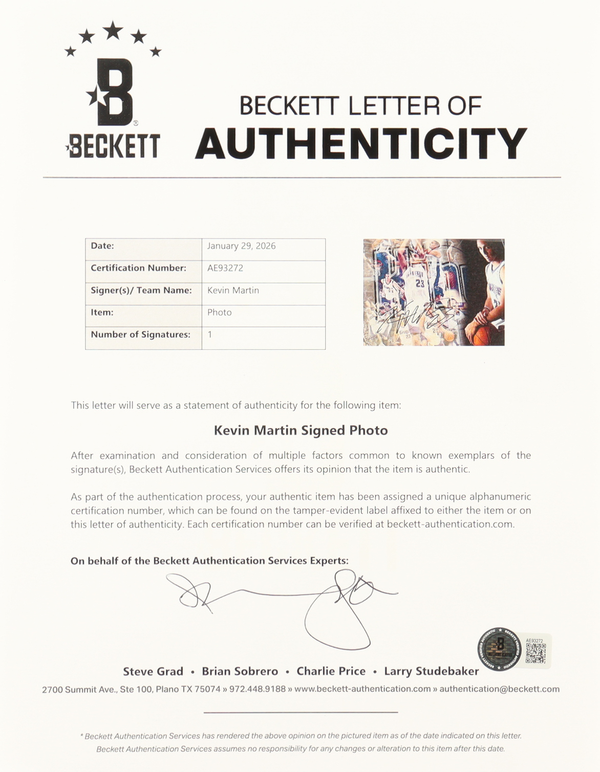 Kevin Martin Signed Kings Custom Framed Photo Display (Beckett) at PristineAuction.com Kevin Martin Signed Kings Custom Framed Photo Display (Beckett) at PristineAuction.com