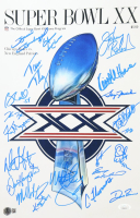 1985 Bears Super Bowl XX 11x17 Photo Team-Signed By (21) with Dan Hampton, Mike Singletary, Tom Thayer, Matt Suhey (Beckett & JSA) at PristineAuction.com
