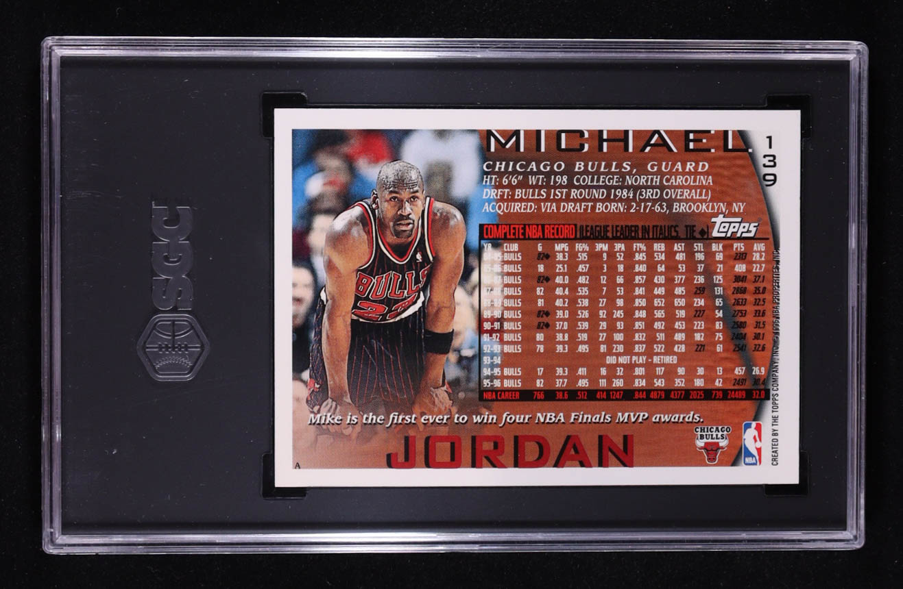 Michael Jordan 1996-97 Topps #139 (SGC 9.5) at PristineAuction.com Michael Jordan 1996-97 Topps #139 (SGC 9.5) at PristineAuction.com