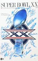 1985 Bears Super Bowl XX 11x17 Photo Team-Signed By (21) with Dan Hampton, Mike Singletary, Tom Thayer, Matt Suhey (Beckett & JSA) at PristineAuction.com