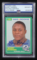 Barry Sanders Signed 1989 Score #257 RC (PSA | Auto Grade 10) at PristineAuction.com