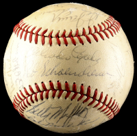 1968 St. Louis Cardinals | ONL Baseball Signed by (24) with Roger Maris, Steve Carlton, Red Schoendienst, Dick Sisler (Beckett) at PristineAuction.com