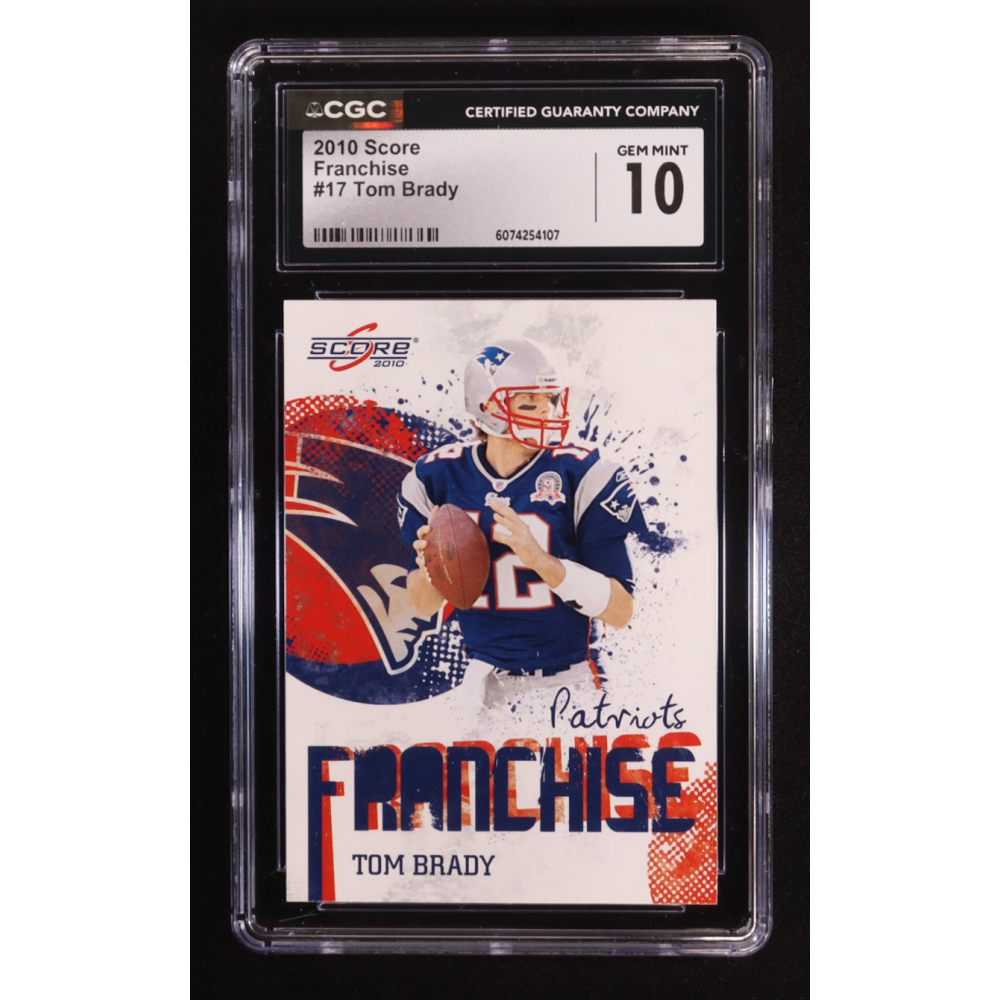 Tom Brady 2010 Score Franchise #17 (CGC 10) at PristineAuction.com