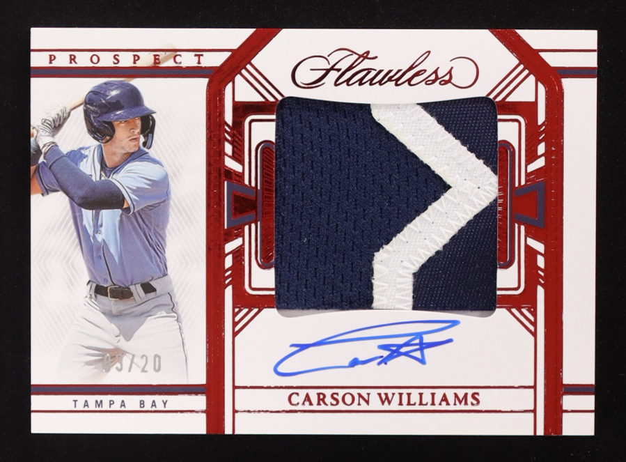 Carson Williams 2024 Panini Flawless Prospect Patch #PPA-CW RC #13/20 at PristineAuction.com Carson Williams 2024 Panini Flawless Prospect Patch #PPA-CW RC #13/20 at PristineAuction.com