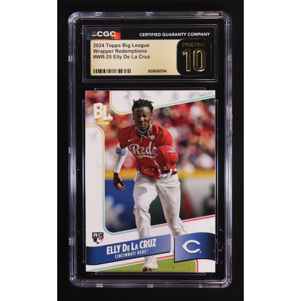 Elly De La Cruz 2024 Topps Big League Wrapper Redemptions #WR25 RC (CGC 10 Pristine) at PristineAuction.com