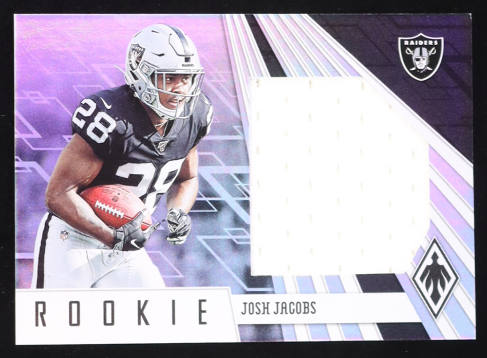 Josh Jacobs 2019 Panini Phoenix Rookie Premiere Jumbo Memorabilia #6 #24/100 RC at PristineAuction.com Josh Jacobs 2019 Panini Phoenix Rookie Premiere Jumbo Memorabilia #6 #24/100 RC at PristineAuction.com