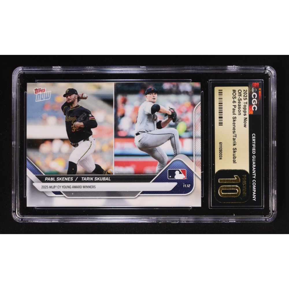 Paul Skenes / Tarik Skubal 2025 Topps Now Offseason #OS-6 (CGC 10 Pristine) at PristineAuction.com