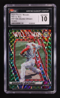 Shohei Ohtani 2021 Panini Mosaic Will to Win Mosaic Green #8 (CGC 10) at PristineAuction.com