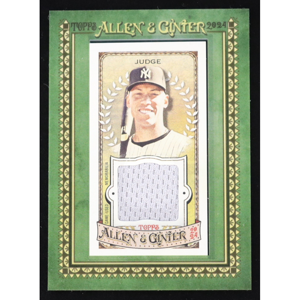 Aaron Judge 2024 Topps Allen and Ginter Mini Framed Relics #MFRAJ at PristineAuction.com