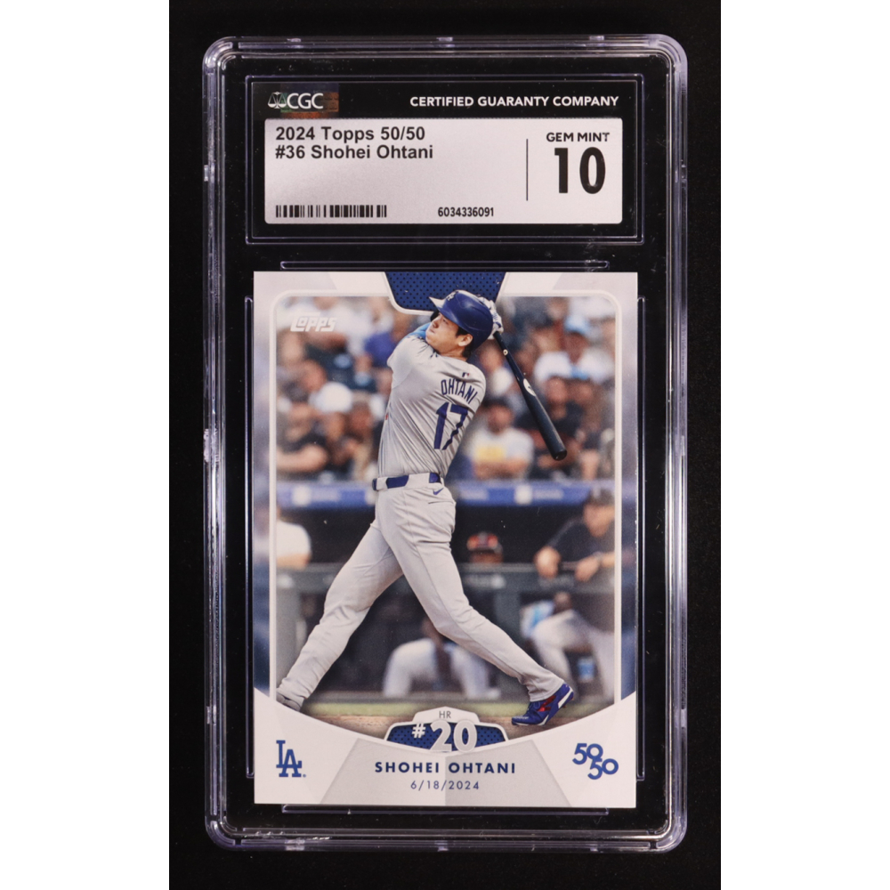 Shohei Ohtani 2024 Topps 50/50 Ohtani #36 (CGC 10) at PristineAuction.com