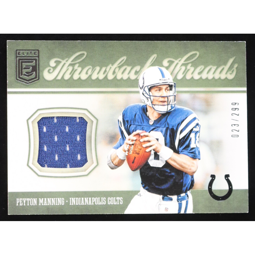 Peyton Manning 2019 Elite Throwback Threads #2 #23/299 at PristineAuction.com