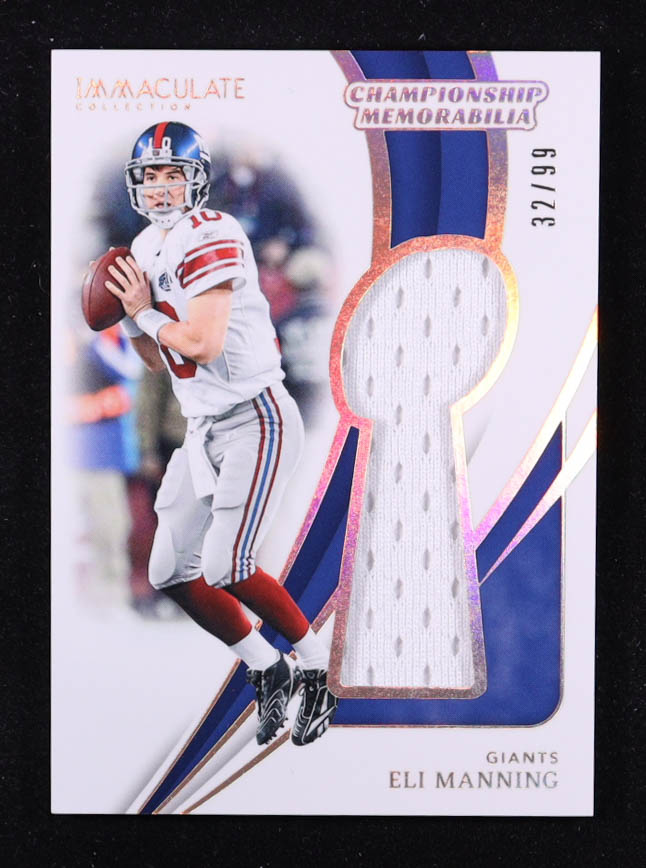 Eli Manning 2024 Immaculate Collection Championship Memorabilia #23 #32/99 at PristineAuction.com Eli Manning 2024 Immaculate Collection Championship Memorabilia #23 #32/99 at PristineAuction.com