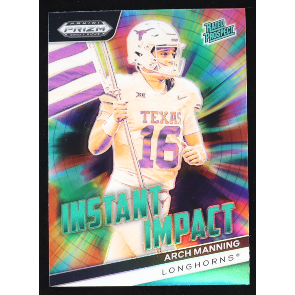 Arch Manning 2024 Panini Prizm Draft Picks Instant Impact Green #23 RC at PristineAuction.com