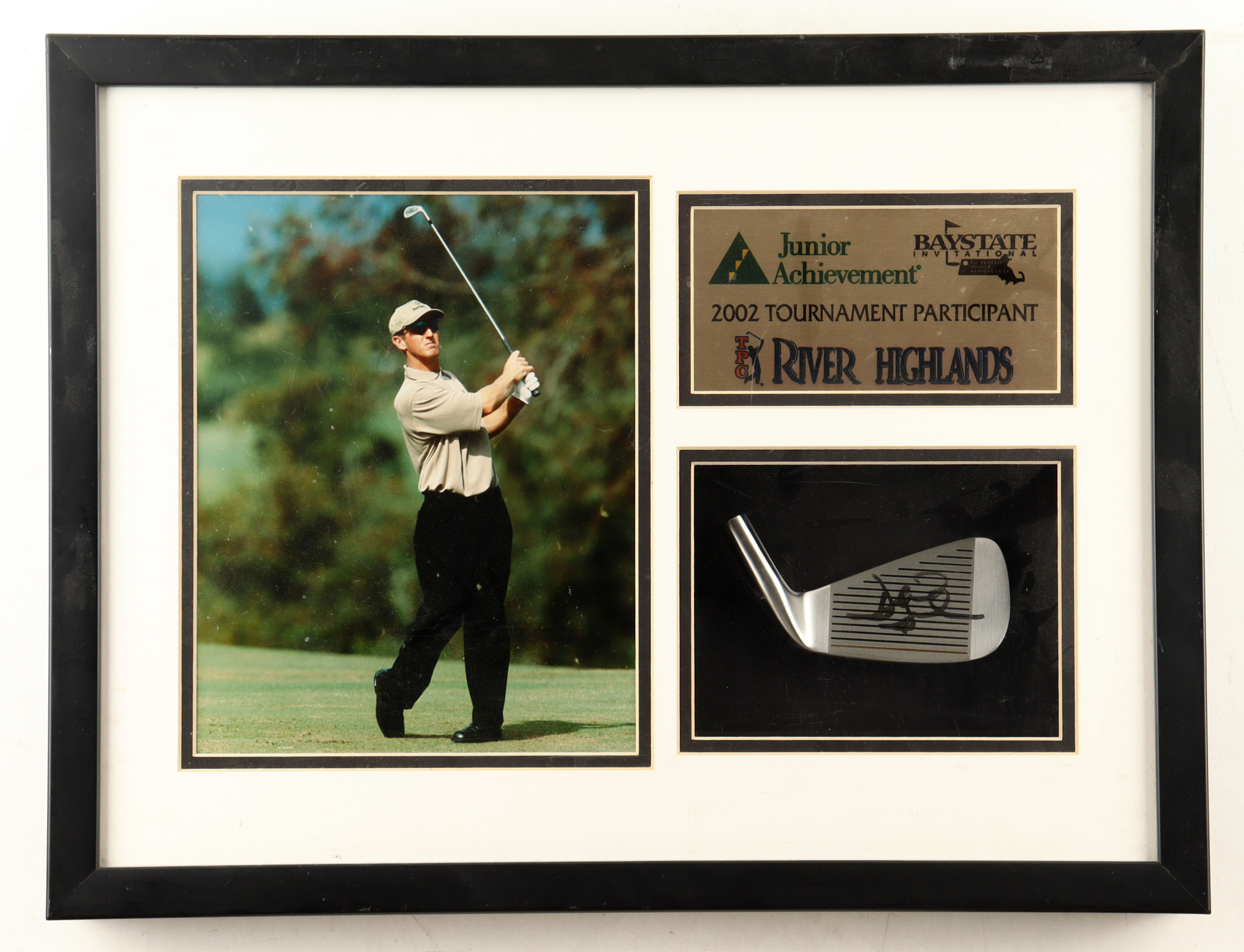 David Duval Signed Custom Framed Gold Club Head Display (Beckett) at PristineAuction.com David Duval Signed Custom Framed Gold Club Head Display (Beckett) at PristineAuction.com