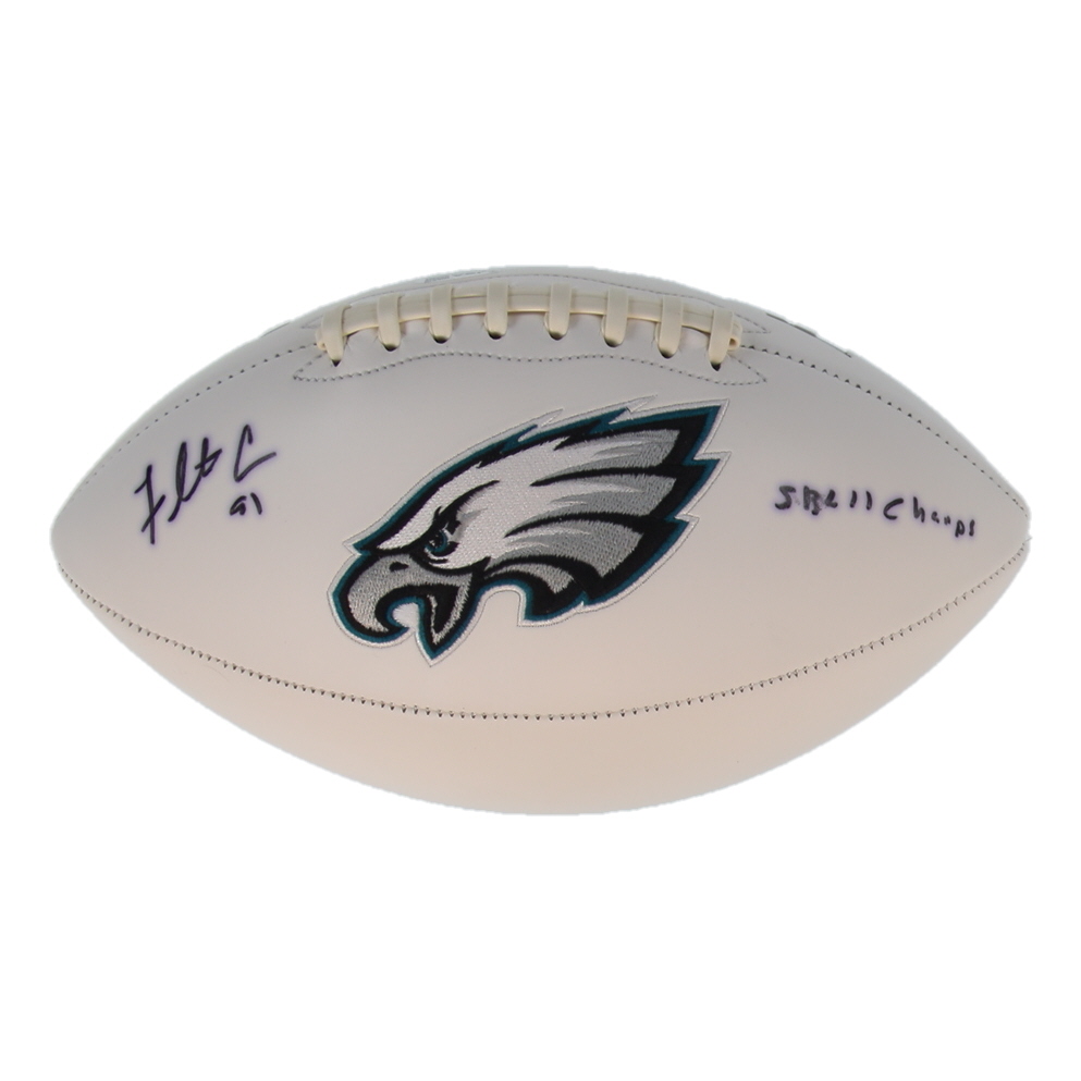 Fletcher Cox Signed Eagles Logo Football Inscribed "SBLII Champs" (JSA) at PristineAuction.com Fletcher Cox Signed Eagles Logo Football Inscribed "SBLII Champs" (JSA) at PristineAuction.com