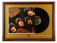 The Beatles "Rubber Soul" Vinyl Record Album Custom Framed Display with Album Release Pin at PristineAuction.com