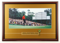 "Tiger Woods Wins The Masters" Custom Framed Photo Display with Vintage Divot Tool & Career Stat Plaque at PristineAuction.com