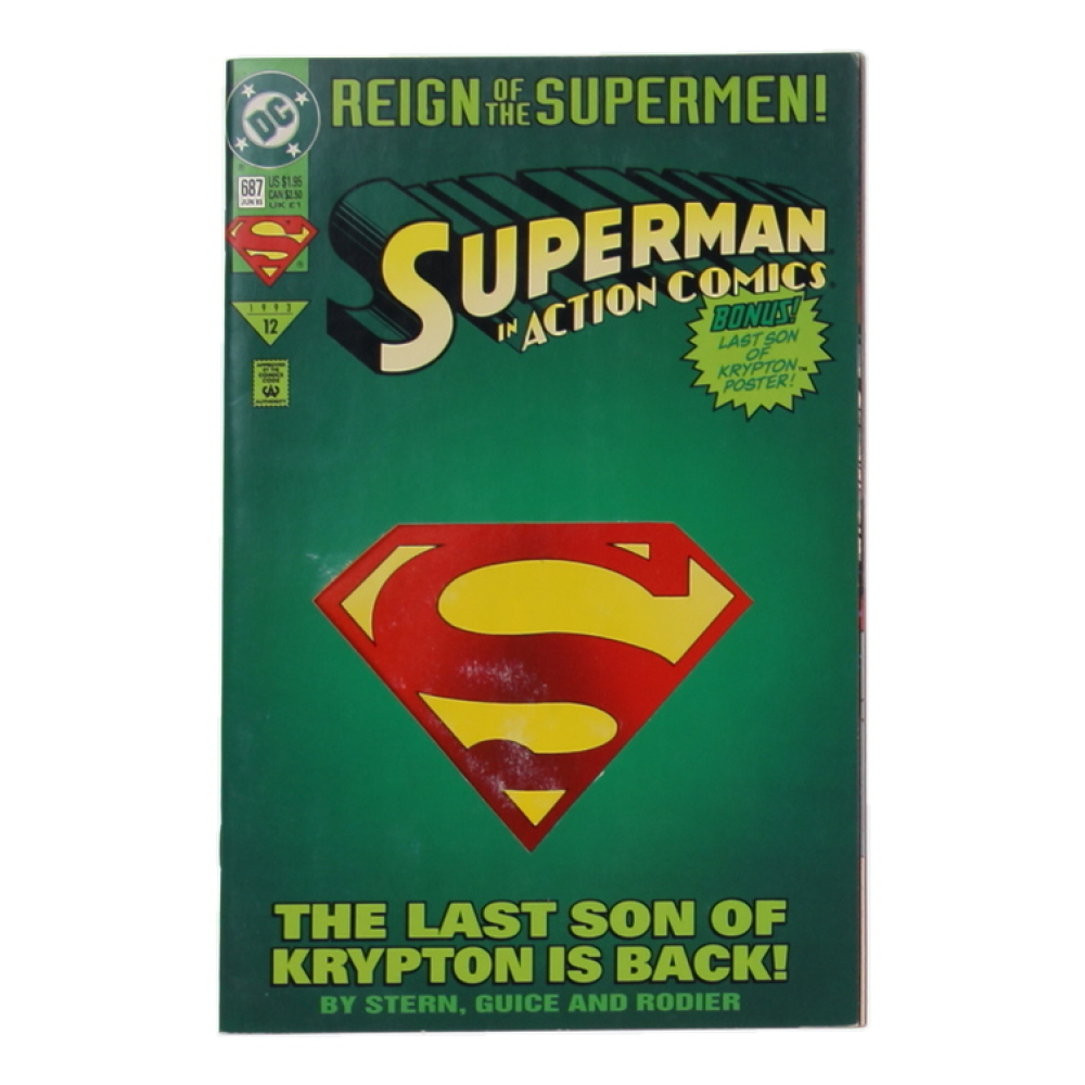 1993 "Superman" #12 DC Comic Book at PristineAuction.com
