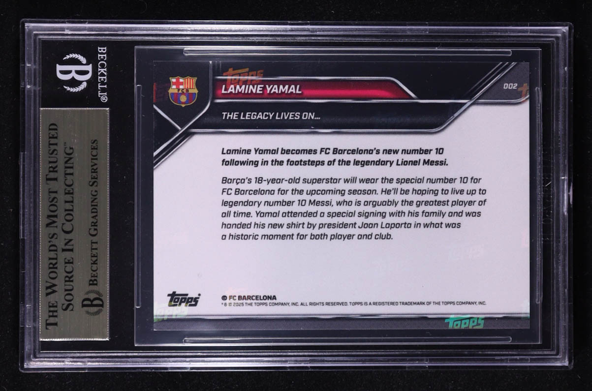 Lamine Yamal 2025-26 FC Barcelona Topps Now #2 (BGS 9.5) at PristineAuction.com Lamine Yamal 2025-26 FC Barcelona Topps Now #2 (BGS 9.5) at PristineAuction.com