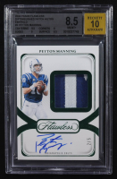 Peyton Manning 2024 Panini Flawless Distinguished Patch Autographs Emerald #DPA-PMG #2/5 (BGS 8.5 | Autograph Graded BGS 10) at PristineAuction.com